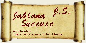 Jablana Šućević vizit kartica